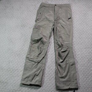Vintage Polo Jeans Ralph Lauren Size 6 (tag 10) Olive Green Nylon Canvas Pants